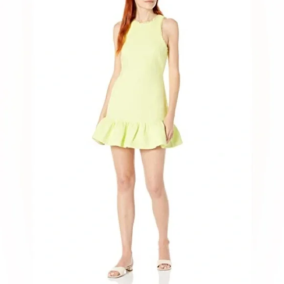LIKLEY Toni Mini Dress, Size 4, Yellow Cream, $248 - Picture 4 of 9